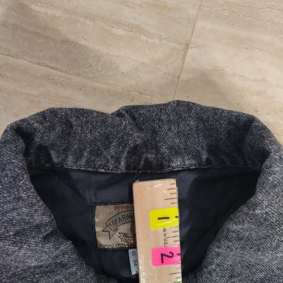 Vintage Armani Jeans Denim Jacket  Mens 34 Gray Acidwash Made in Italy - Picture 7 of 16